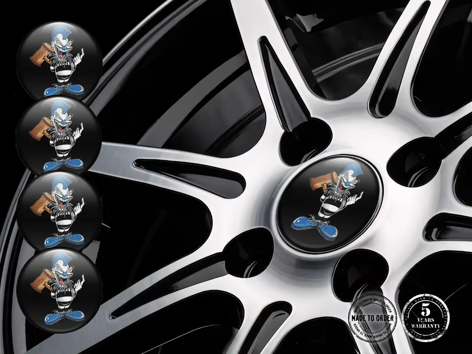 Emblema Rueda Racing Estilo Cúpula Premium Limitada
